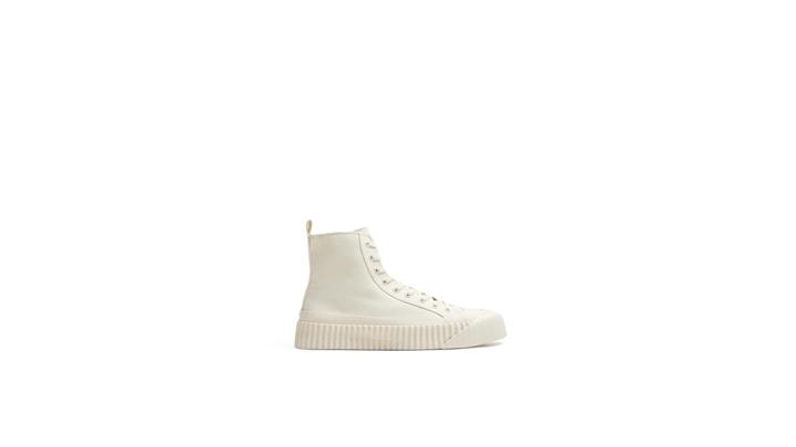 کتونی مردانه اورجینال ANKLE SHOES MADE OF CANVAS FABRIC برند zara