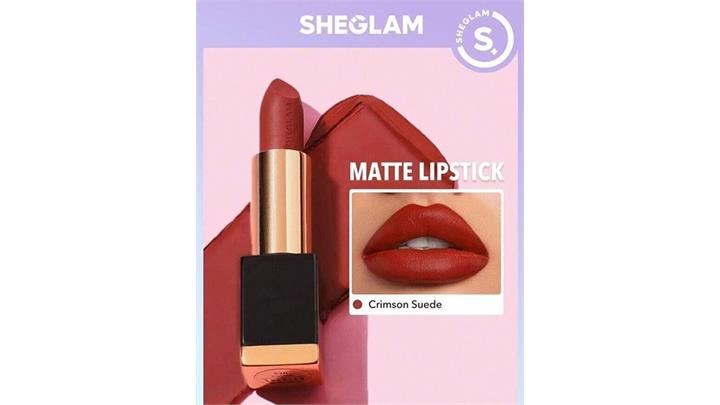 رژ لب جامد شیگلم sheglam رنگ Crimsonsuede