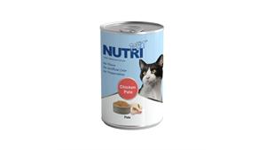 کنسرو مخصوص گربه، حاوی مرغ، پاته، ۴۲۵ گرمی، برند نوتری پت(NutriPet) کد365