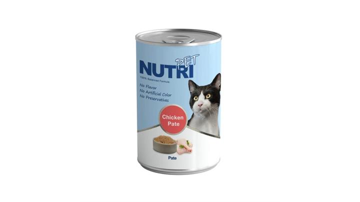 کنسرو مخصوص گربه، حاوی مرغ، پاته، ۴۲۵ گرمی، برند نوتری پت(NutriPet) کد365