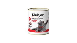 کنسرو مخصوص گربه، حاوی مرغ و جگر، پاته، ۸۰۰ گرمی، شایر(Shayer) کد368