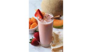 اسموتی طالبی توت فرنگی Strawberry melon smoothie