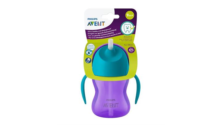 لیوان آبخوری نی دار فیلیپس اونت Philips Avent حجم 200 میلی لیتر