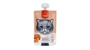 پودینگ گربه ونپی طعم ماهی سالمون، مرغ و هویج Wanpy