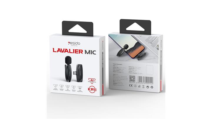 میکروفن یقه ای یسیدو YESIDO KR11 LAVALIER MIC