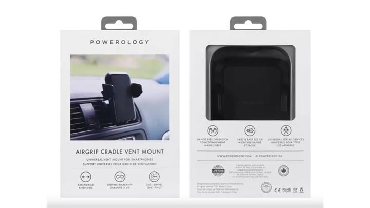 هولدر موبایل پاورولوژی Powerology Airgrip Cradle Vent Mount