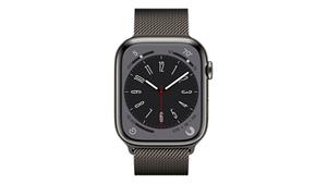 اپل واچ سری 8 استیل سلولار گرافیت با بند میلانس لوپ کد 15 - Apple Watch Graphite Stainless Steel Case with Milanese Loop code 15