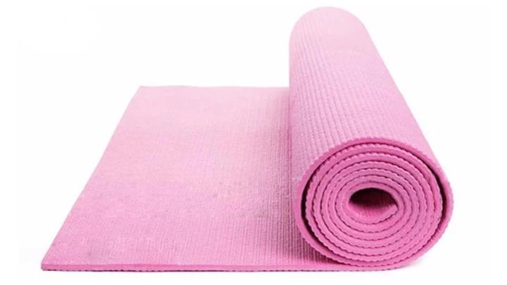 مت یوگا مدل PVC ضخامت 8 میلی متر رنگ صورتی
