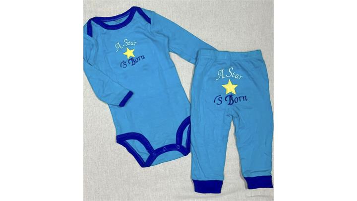 بادی و شلوار برند کارترز carters رنگ آبی