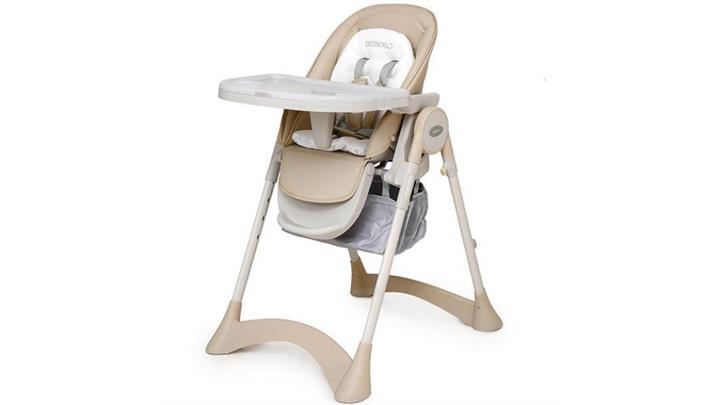 صندلی غذاخوری دو حالته رنگ خاکی برند ببکو مدل سالی Bebeko highchair sali 