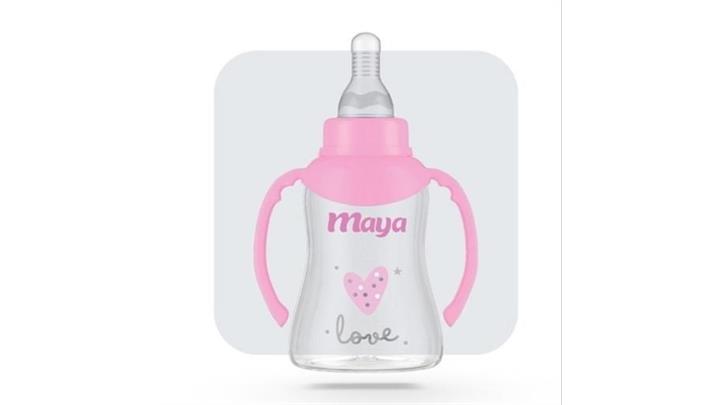 شیشه شیر دسته دار مایا Maya حجم 150 میلی لیتر