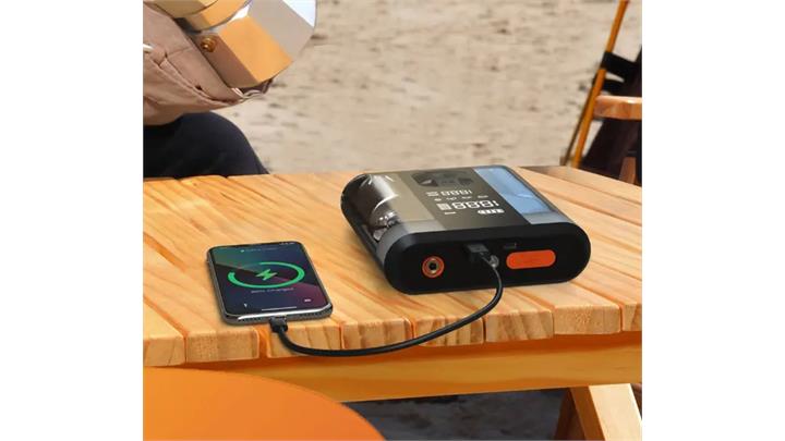 جامپ استارتر و کمپرسور باد 8800 میلی آمپری پاورولوژی Powerology 8800mAh Jump Start Air Compressor