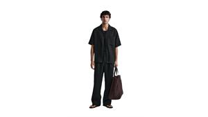 پیراهن آستین کوتاه مردانه اورجینال CREASED-EFFECT SHIRT برند zara