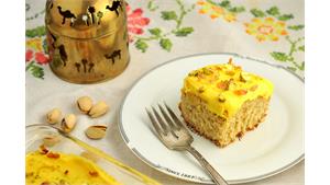 کیک زعفران Saffron cake