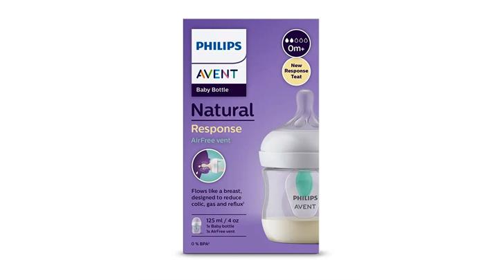 شیشه شیر آنتی کولیک مدل Natural Response برند فیلیپس اونت philips avent حجم 125 میلی لیتر