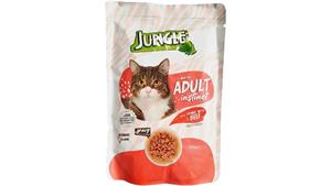 پوچ گربه بالغ طعم گوشت جانگل Jungle