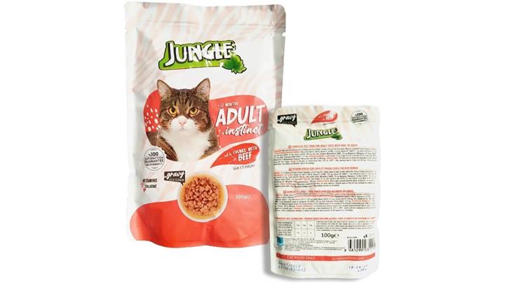 پوچ گربه بالغ طعم گوشت جانگل Jungle