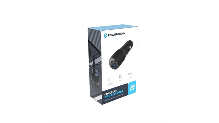 شارژر فندکی 65 وات پاورولوژی مدل Powerology PD65W Triple Ports Car Charger PCCSR014