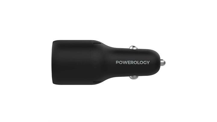 شارژر فندکی 65 وات پاورولوژی مدل Powerology PD65W Triple Ports Car Charger PCCSR014