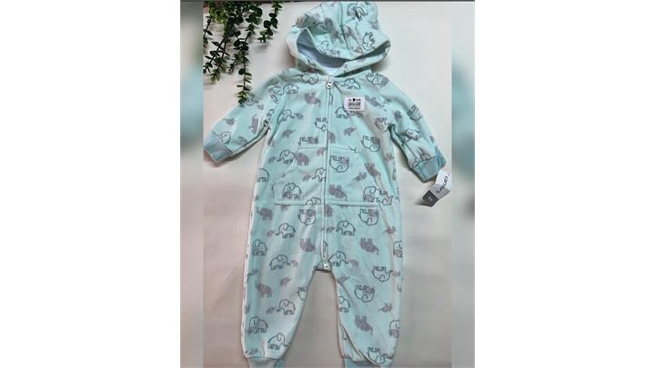 سرهمی فوتر Carters-کارترز رنگ آبی روشن