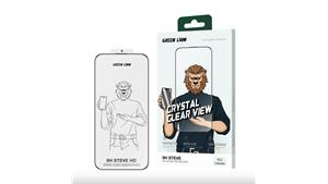گلس گوشی آیفون 16 پرومکس گرین لاین مدل Green Lion 9H Steve HD