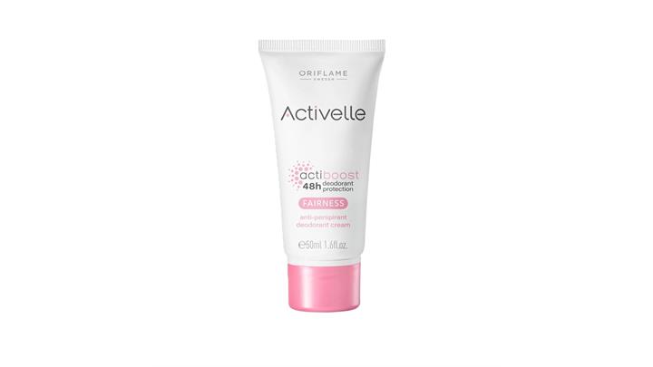 مام کرمی روشن کننده و ضد تعریق اوریفلیم Even Tone ا Oriflame Activelle model Even Tone Anti Perspirant