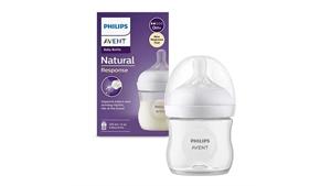 شیشه شیر مدل Natural Response برند فیلیپس اونت philips avent حجم 125 میلی لیتر