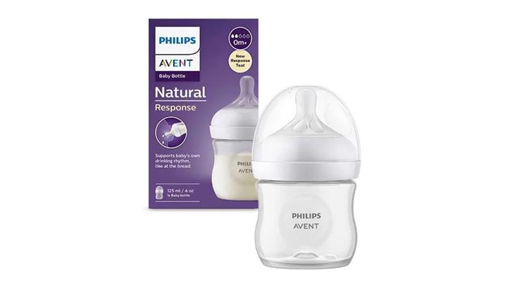 شیشه شیر مدل Natural Response برند فیلیپس اونت philips avent حجم 125 میلی لیتر