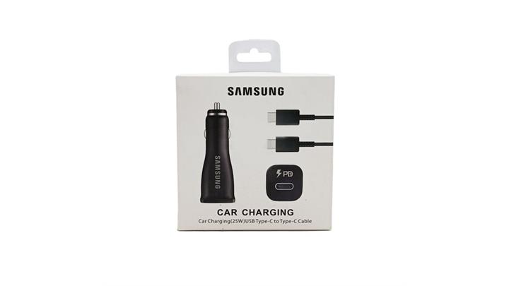 شارژر فندکی 25 وات سامسونگ مدل Samsung Car Charging(25W) USB Type-C to Type-C Cable 
