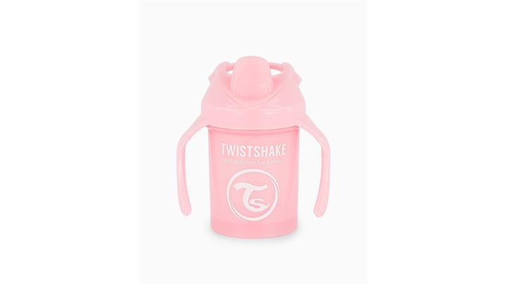 لیوان آبخوری دسته دار 230 میلی لیتر رنگ صورتی برند تویست شیک twistshake 