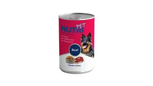 کنسرو مخصوص سگ، در 2 طعم متفاوت، ۴۲۵ گرمی، نوتری پت(Nutripet) کد229