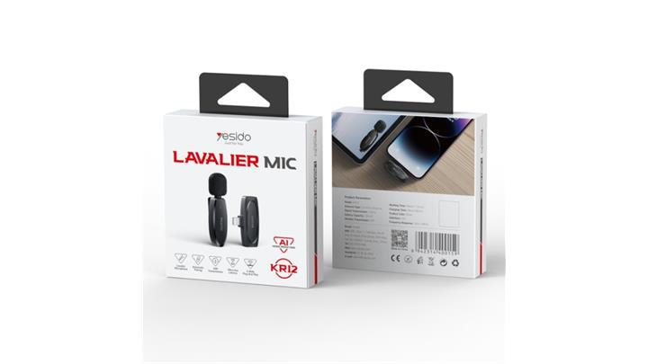 میکروفن یقه ای یسیدو YESIDO KR12 LAVALIER MIC