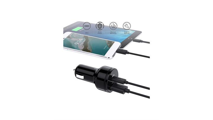 شارژر فندکی 2 پورت آکی مدل AUKEY CC-Y9
